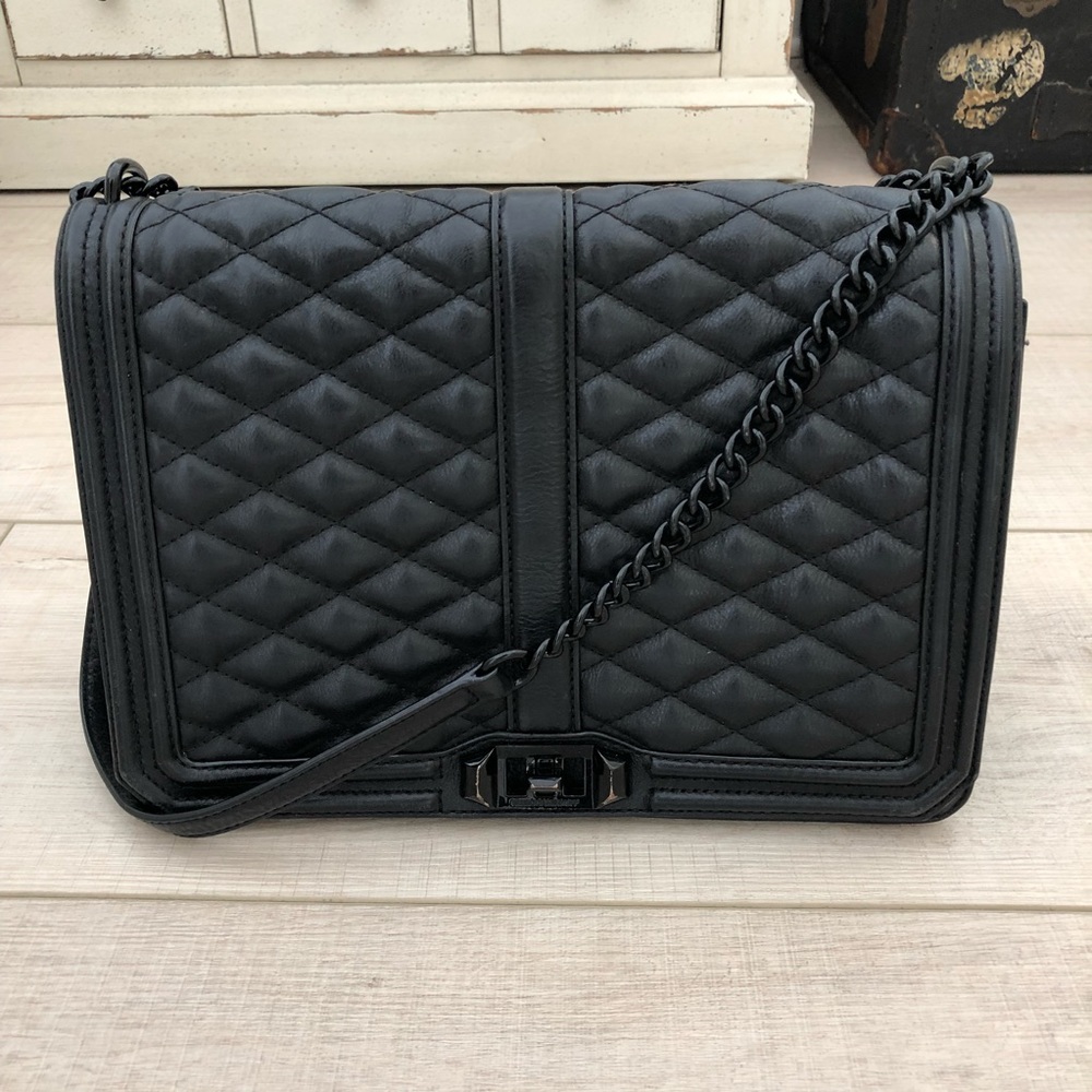 REBECCA MINKOFF Jumbo Love Crossbody Black